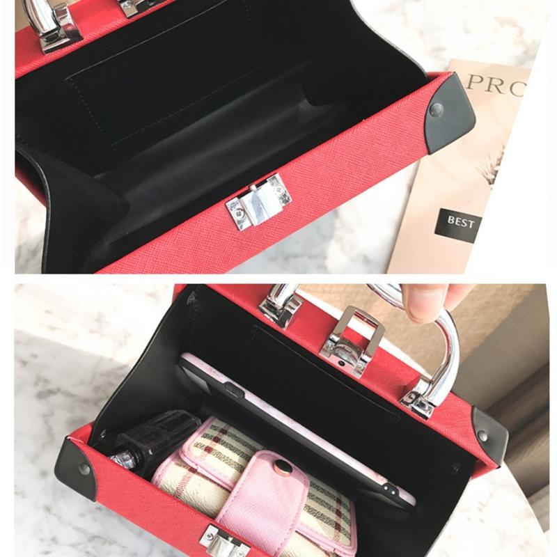 Women Radio Shape Shoulder Bag Simple Messenger Bag Creative Handbag and Purse Evening Bag PU Leather Crossbody Bag