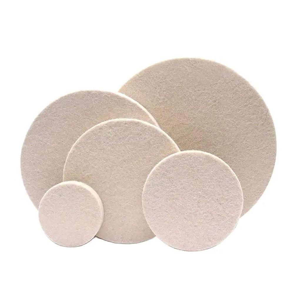 2/3/4/5/6/7inch Wool Felt Discs Polishing Pads Abrasive Wheel for Glass Stainless Steel Repair Scratches Durable Tool Parts