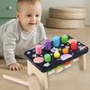 Wooden Hammering Toy with Colorful Pegs Educational Sensory Play for Youngsters, Fine Motor Skills Development, Space Themed Design, Perfect Gift