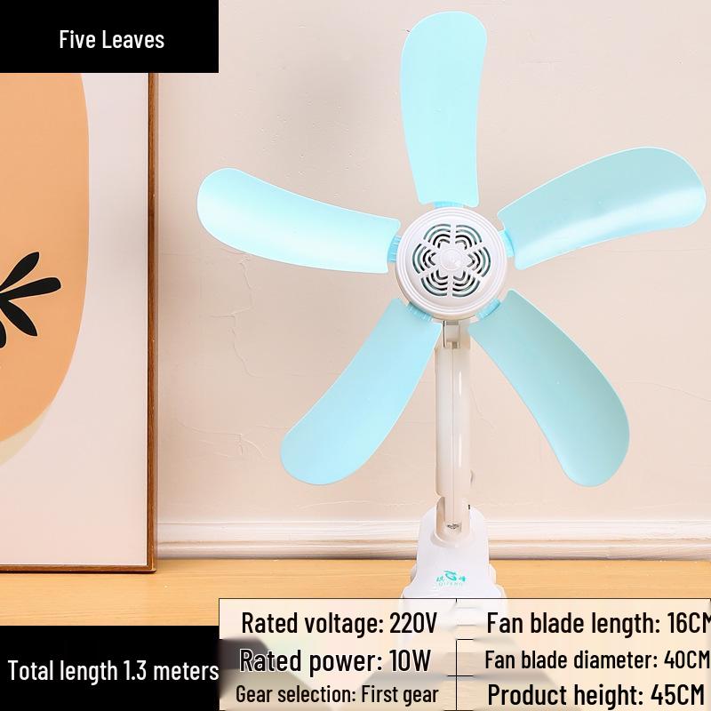 Compact Silent Clip Fan for Dorm and Bedroom