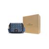 Coach Horse And Carriage Saddle 21 Printed Leather Saddle Bag Women Shoulder Bag Blue C4059-IMDEN