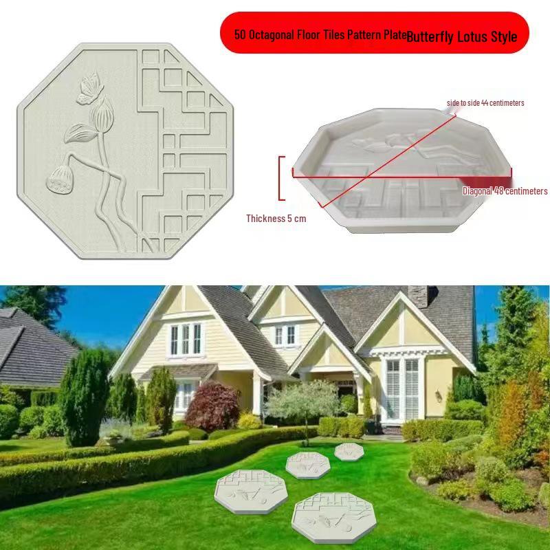 Garden Cement Tile Mold for Outdoor Stepping Stones