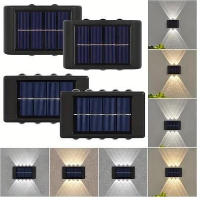 Bahçe Sokak Peyzaj Balkon Dekoru için Güneş Enerjili Bahçe Işık Açık Yukarı Ve Aşağı Aydınlık Aydınlatma