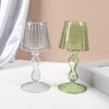 Factory Direct M Desk Lamp Shaped Glass Candle Holder Glass Candleholder Decorative Candle Stand For Table Wedding Party Centerp