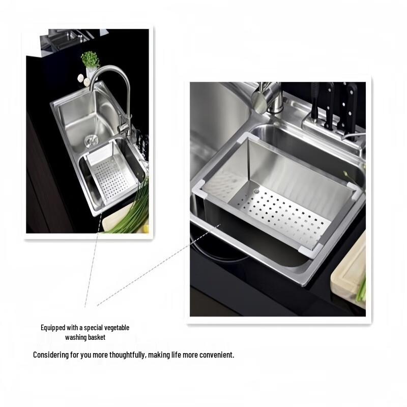 Rechteckiger Spülbeckenablaufkorb aus Edelstahl