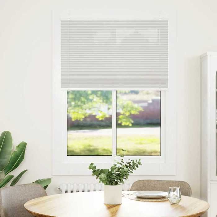 VidaXL Store plissé gris clair 100x150 cm largeur du tissu 99,4cm, store plissé de fenêtre, store accordéon, store plissé de 4015347