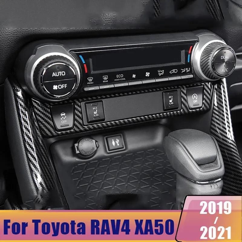 For Toyota RAV4 XA50 -   2024 ABS Central Control Adjustment Panel Decoration Cover Trim Sticker Accessories