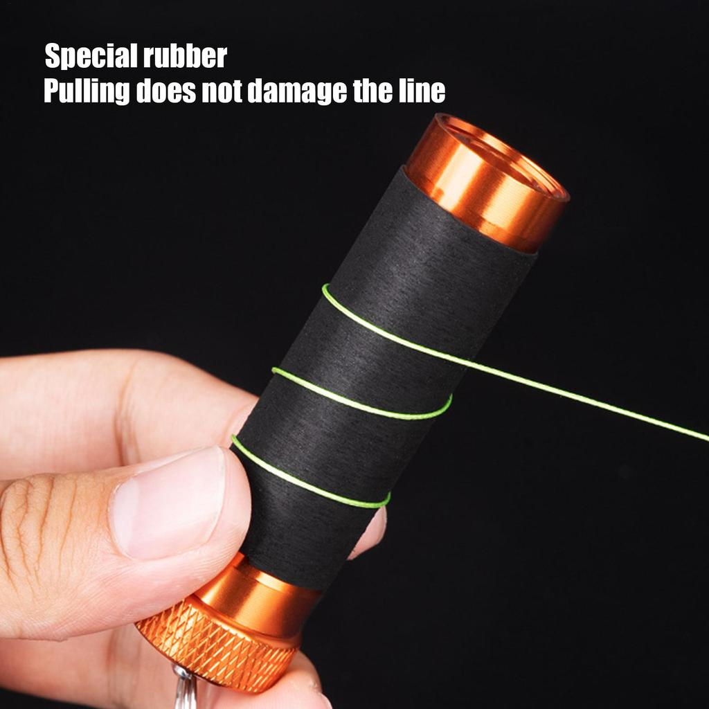 Line Pull Rod Aluminum Alloy Anti-Slip Snag Line Pulling Hook Tying Knot For Hand Protection Fishing Reel Knot Tightening Tools