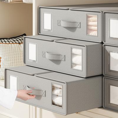 1/2Pcs Closet Organizer Box Bed Sheet Holder with Reinforced Handle Large