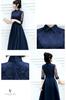 Party Dress Official Party Dress Royal Lace Satin Elegant Dress Wedding Coming of Age Ceremony Graduation Party Piano Recital Party Collar High Look
