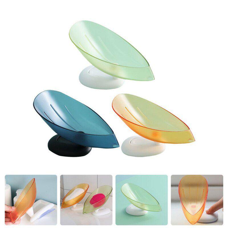 Elegant Lotus Leaf Soap Holder With Stable Suction Cup For Bathroom And Kitchen Use