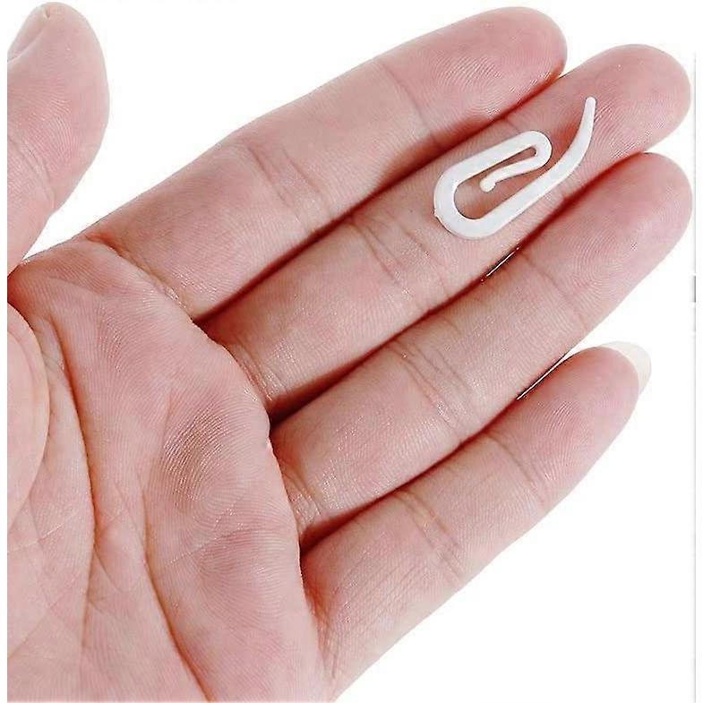 Curtain hanger curtain hook curtain clip Hook and log clipwhite-48pcs