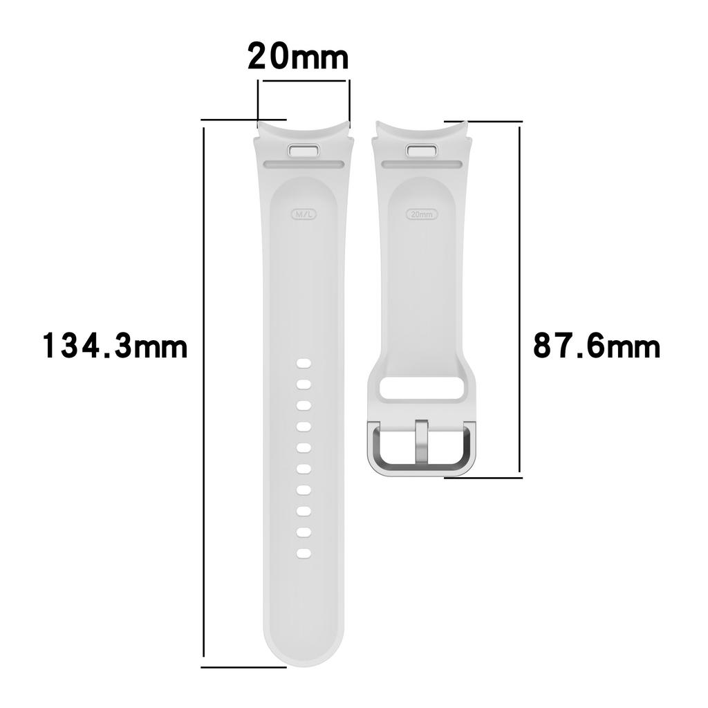 Click Easy To Fit Sport Band For Samsung Galaxy Watch 7 4 44mm/5 Pro 45mm/6 Classic 47mm 43mm/FE 40mm Silicone Strap Accessories