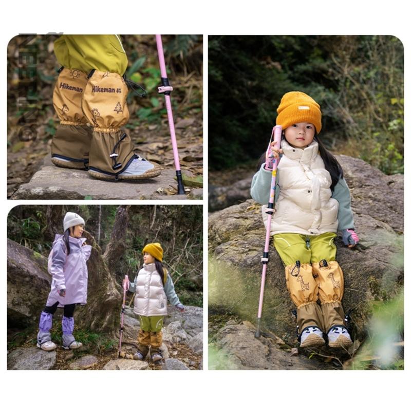 Wasserdichte Schneeschuh-Schutzgamaschen für Kinder für Outdoor-Camping und Wandern Bieten Wärmeisolierung und Traktion