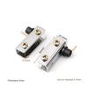2Pcs Metal Glass Door Pivot Hinge Mirror Support Hook Accessories Concealed Hinges No Punching Multifunction Cabinet Clamp Hinge