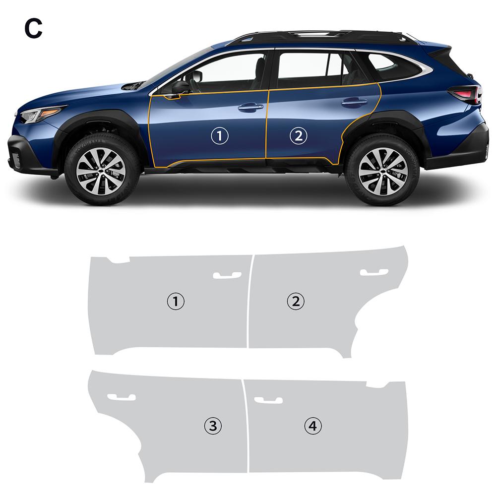 For Subaru Outback 2020 2025 2025 Paint Protection Film Clear Bra PPF Anti Scratch Pre Cut Car Body 0.2MM Film Covers