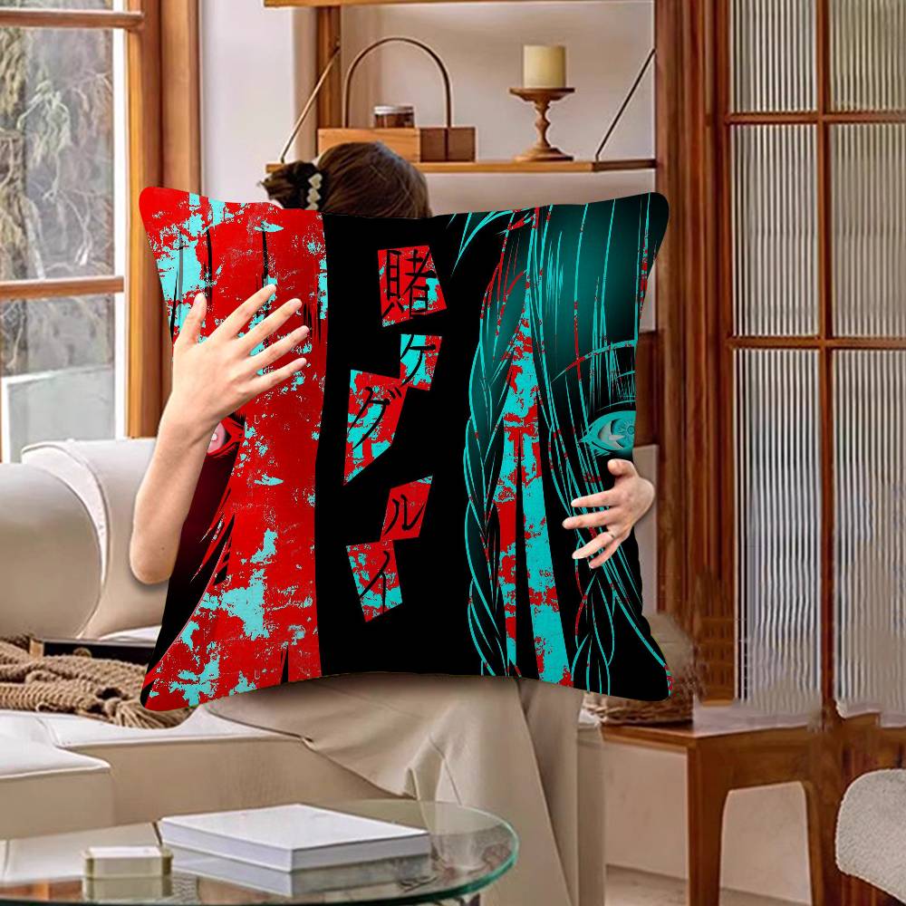 Kakegurui Anime Pillow Cushion Cover Pillowcase Living Room Sofa Home Decor Customized