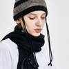 KIMZISU Ribbon Tied Muffler _ BLACK
