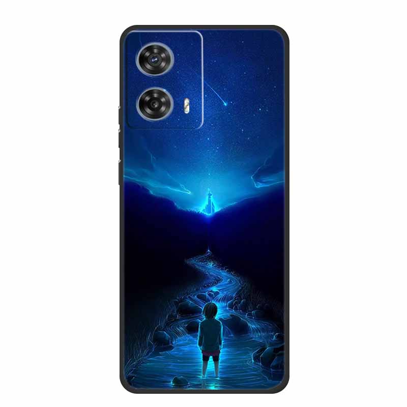 Phone Case For Moto Edge 50 Fusion Back Cover Case Shockproof Black Silicone Soft Funda For Motorola Edge 50 Fusion Case 6.7"