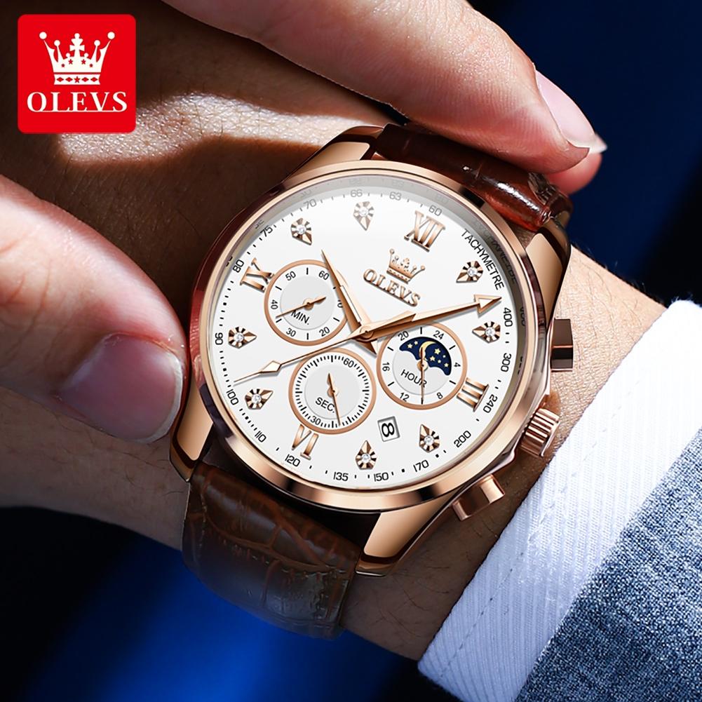 OLEVS Brand Men's Belt Multifunctional Quartz Watch 2888