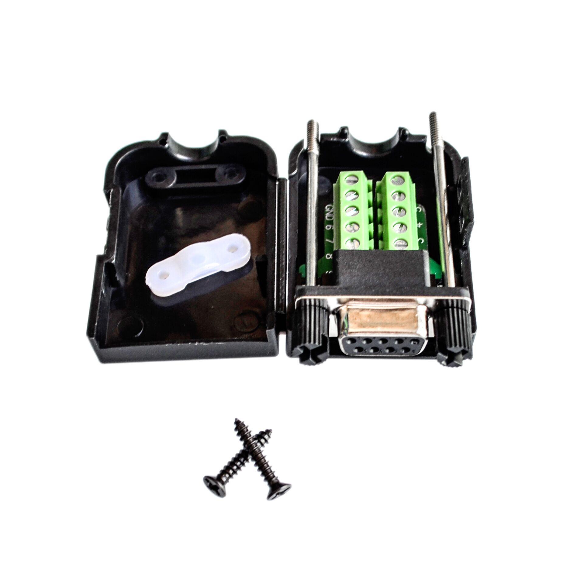 

DB9 последовательный COM, клеммы для пайки без переноса, гнездовой разъем RS232 с винтом на задней стороне, сделай сам Female head