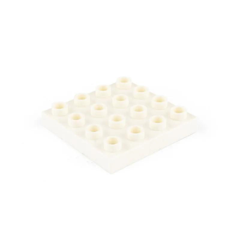 4x4 Dots Building Blocks BasePlates for Big Size Bricks Plate Assembly Two-sided Base Plate Compatible with Duplo Bricks