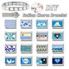 New Blue Sea Fishtail Dolphin Turtle Blueberry Music Tape Italian Charm Link Fit 9mm Stainless Steel Bracelet DIY Making Gift