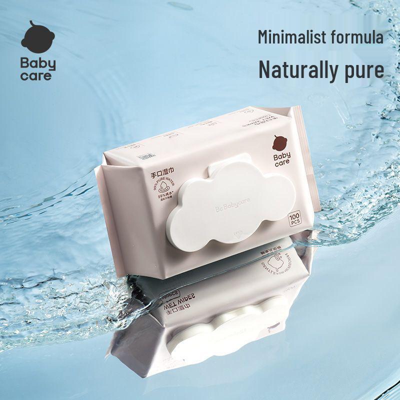 BBC Family Pack Baby & Toddler Hand & Mouth Wet Wipes, 100-Count, with Powder Lid Powder Lid 100 Wipes x 1 Pack