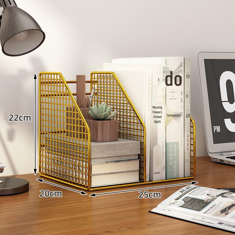 Desktop File Organizer: Multilayer Large Capacity Storage Rack for Office Supplies