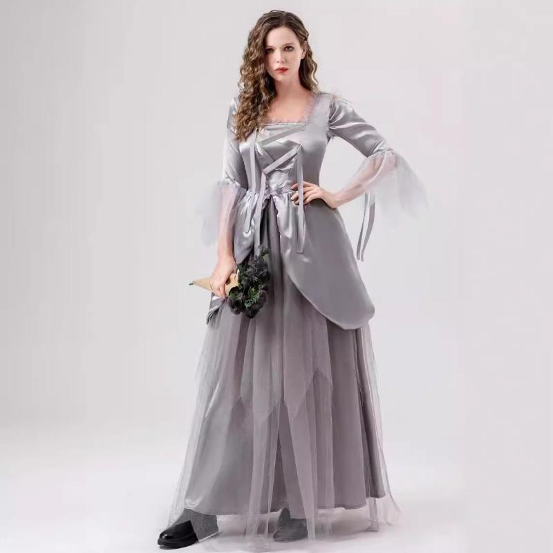 Halloween Adult Ghost Bride Dress Masquerade Cosplay Stage Costume