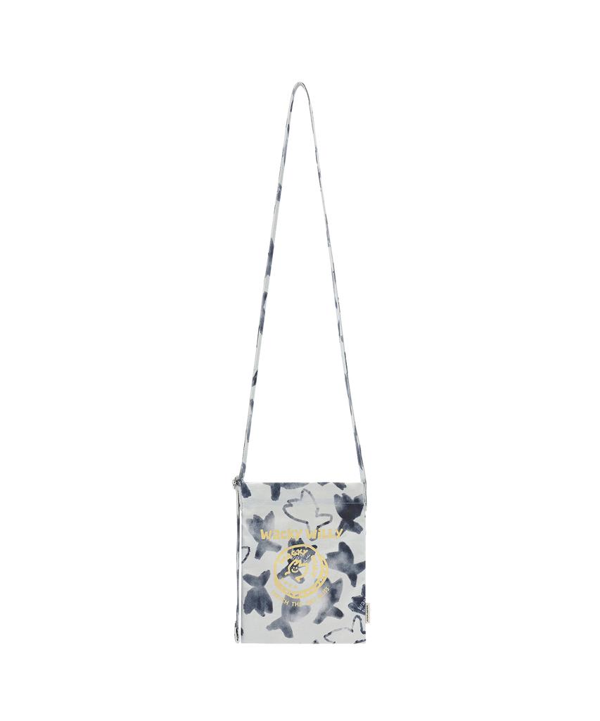 Wacky Willy Graphic Pattern Pouch Navy