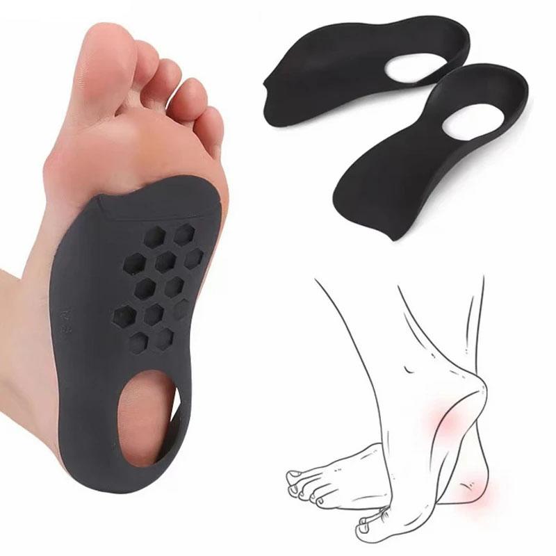 1Pair Flat Foot O-Shaped Legs Insole XO Leg Flat Foot Correction Heel Pad Foot Care Insert Plantar Fasciitis Pain Relief Shoe