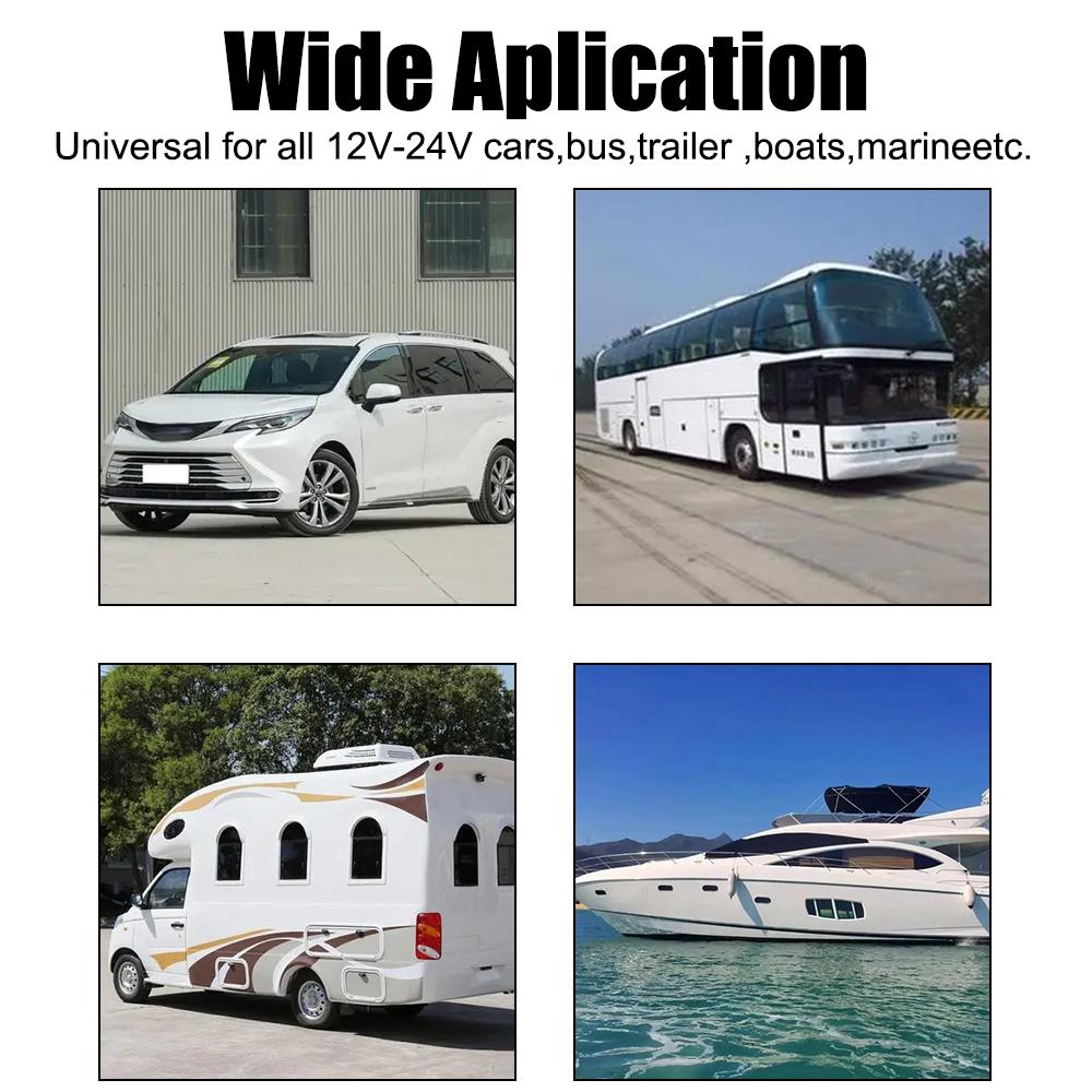 DC 12V/24V 2/3/4/5 Gang Biltilbehør Bil Marine Strømbryter PD+QC Hurtiglading Bryterpanel Digitalt Voltmeter