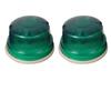 2Pc Green Round LED Marker Indicator Tail Lights 24V – Universal Trailer RV Truck Tractor Lights Compatible with Hinomoto Kubota Iseki Yanmar