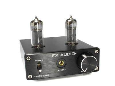 Hybridný integrovaný zosilňovač s elektrónkami Digitálny zosilňovač IC FX-AUDIO- TUBE-04J [Čierny] +