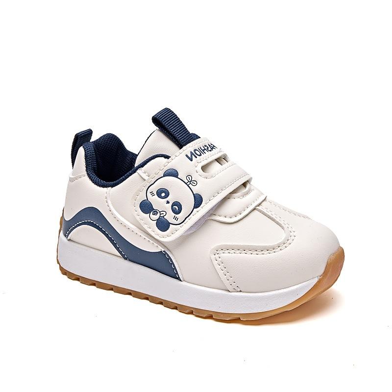 Children's velvet sports shoes boys and girls board shoes 2025 winter soft-soled thermal functional shoes baby non-slip toddler shoes