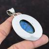 Labradorit Anhänger Natürlicher Edelstein Anhänger Vintage Anhänger Handgefertigter Schmuck 925 Sterling Silber Anhänger Labradorit Schmuck Geschenk für Frauen