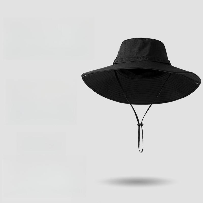 Western cowboy hat with large brim outdoor hiking fisherman hat sun shading sun protection fishing summer hiking hat