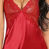 Stilvolles Nachtwäsche-Kleid mit Sling-Rücken und Kreuz für Damen, sexy, schlankes Robe-Kleid für Dating