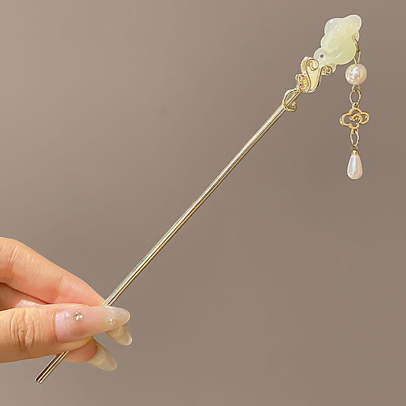 1pc Elegant Chinese Hair Accessory Retro Tassels Suitable for Long Dresses Ceremonies Daily Wear Women's Hair Sticks Hair Needle