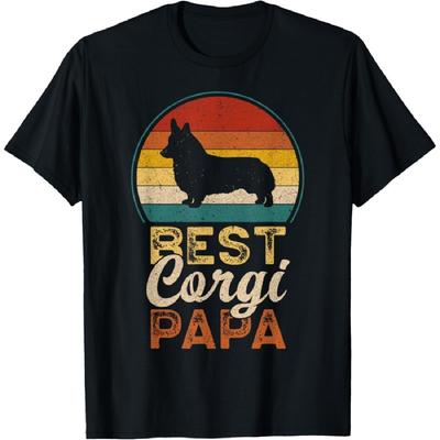 Mejor Papá Corgi, Día del Padre, Papá, Abuelo Welsh Corgi Camiseta