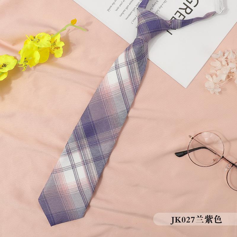Japanese Plaid Black Bow Tie Collar Rope Women'S Necktie College Wind Streamer Jk Bow Shirt Ins Sailor Suit