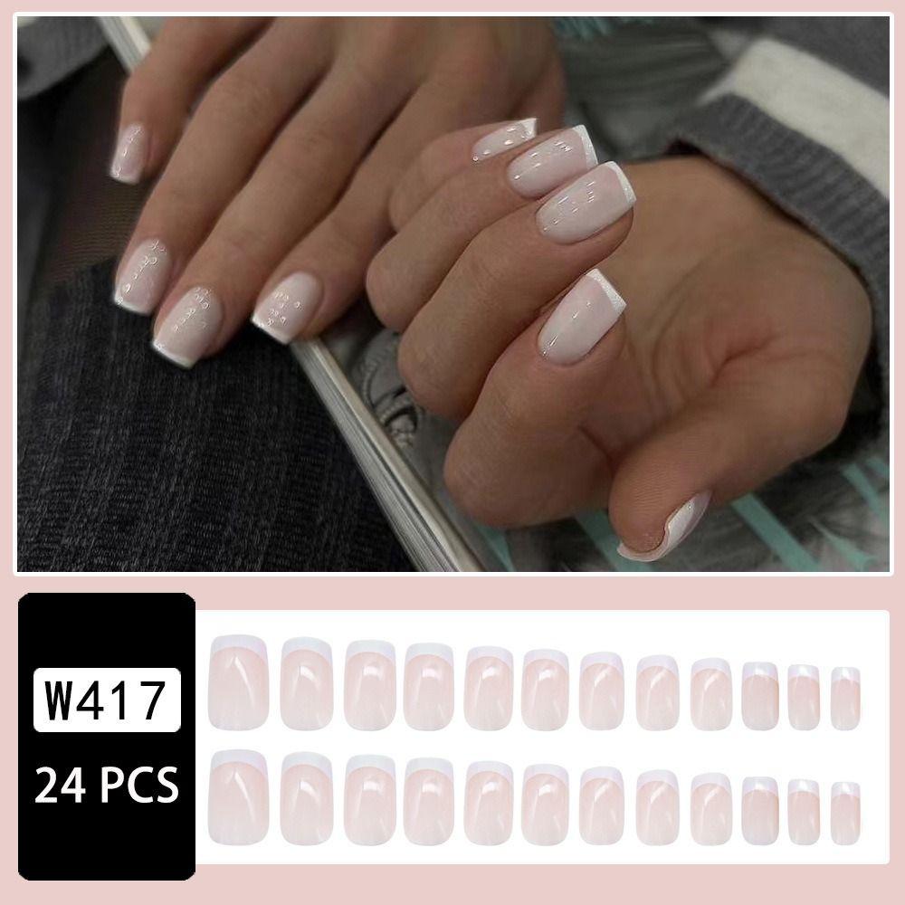 

Квадратная головка Накладной ноготь Носимый маникюр Кончики ногтей Водонепроницаемый пресс на ногтях Девушка