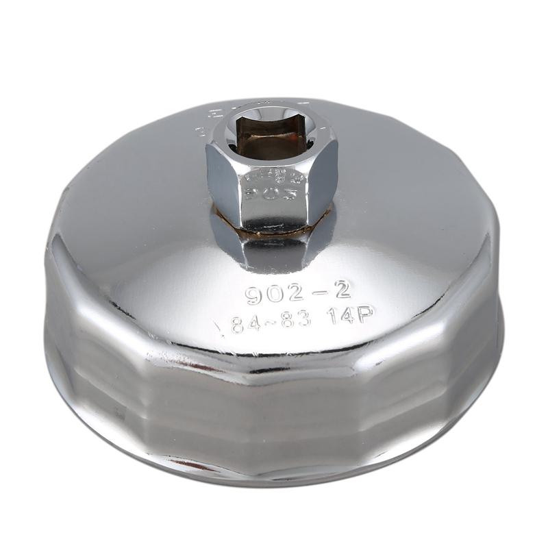 84mm 14 Flutes Oil Filter Cap Wrench Socket Cup Tool for Vehicle Car