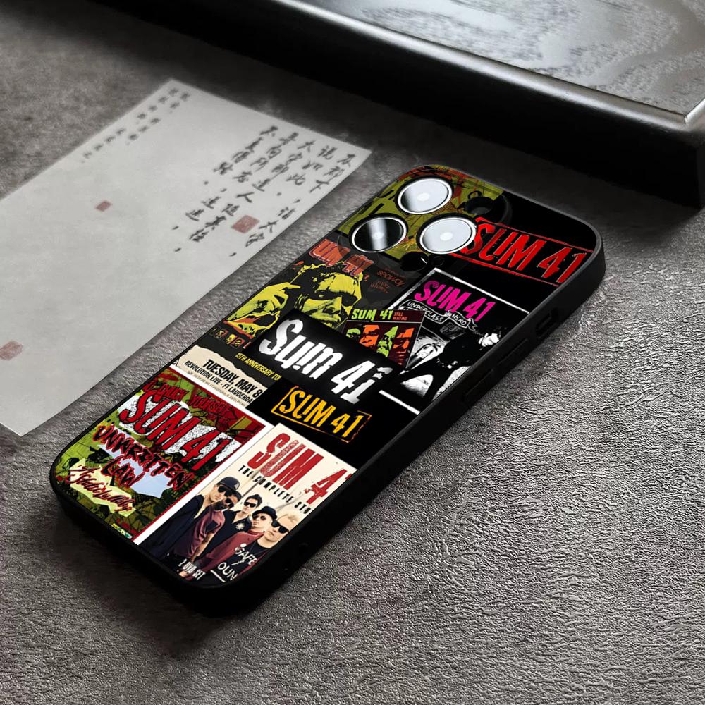 Hot Band S-sUM 41 Phone Case For 17 Pro Max For Iphone 14 16 Pro Max 12 15 11 13 Pro Xr X Xs 8 7 Plus Back Cover