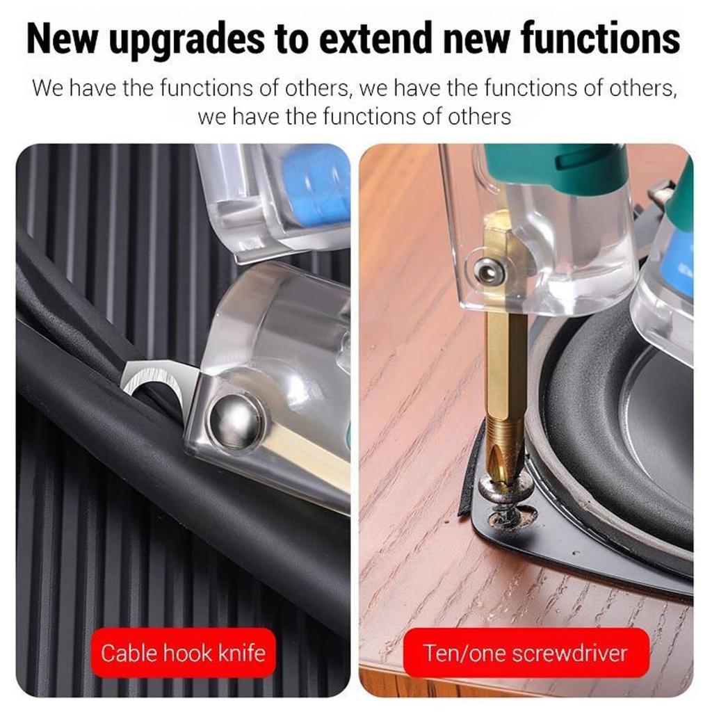 Foldalbe Wire Stripping Pliers Voltage Testing Cable Cutting Crimping Pliers Multifunctional Wire Stripper Electrician Pliers