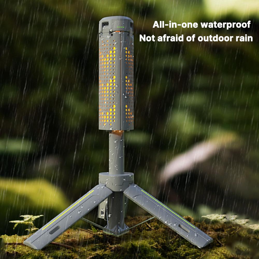 8000mAh Rechargeable Outdoor Portable Hiking Camping Fishing Flashlight Telescoping Camping Lantern Telescopic Camping Light