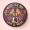 Retro Woodstock 1969 Music Wall Decor Tin Sign Metal Art 8x8 Inch Bar Cave Garage Decor
