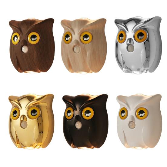 Owl Wall Lamp Rechargeable Motion Sensor Light with Dual-Glow Up And Down Soft Lighting Magnetic No-Drill