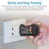 Outlet Tester, Portable Electrical Socket Tester   110V 120V AC Receptacle Analyzer with GFCI RCD Test, Live Neutral